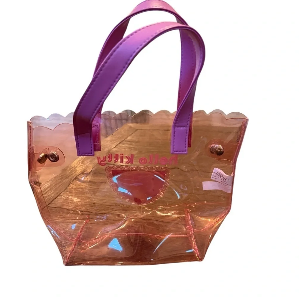 Hello Kitty light pink translucent mini tote